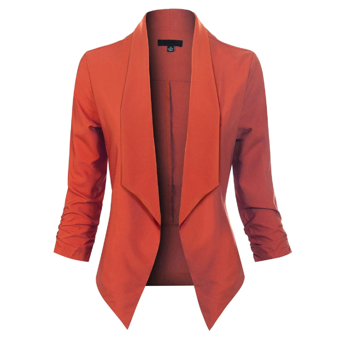 Sable Women's Blazer with Open Front Design and Long Sleeves 4