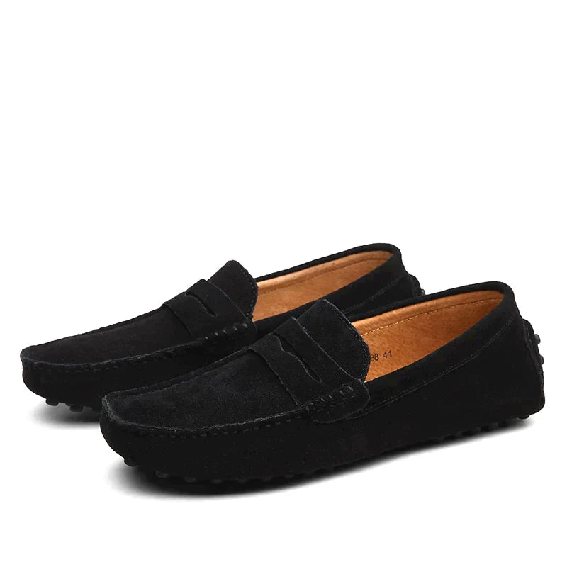 Savio Men's Suede Loafers | Italian Style, Comfortable Fit 1