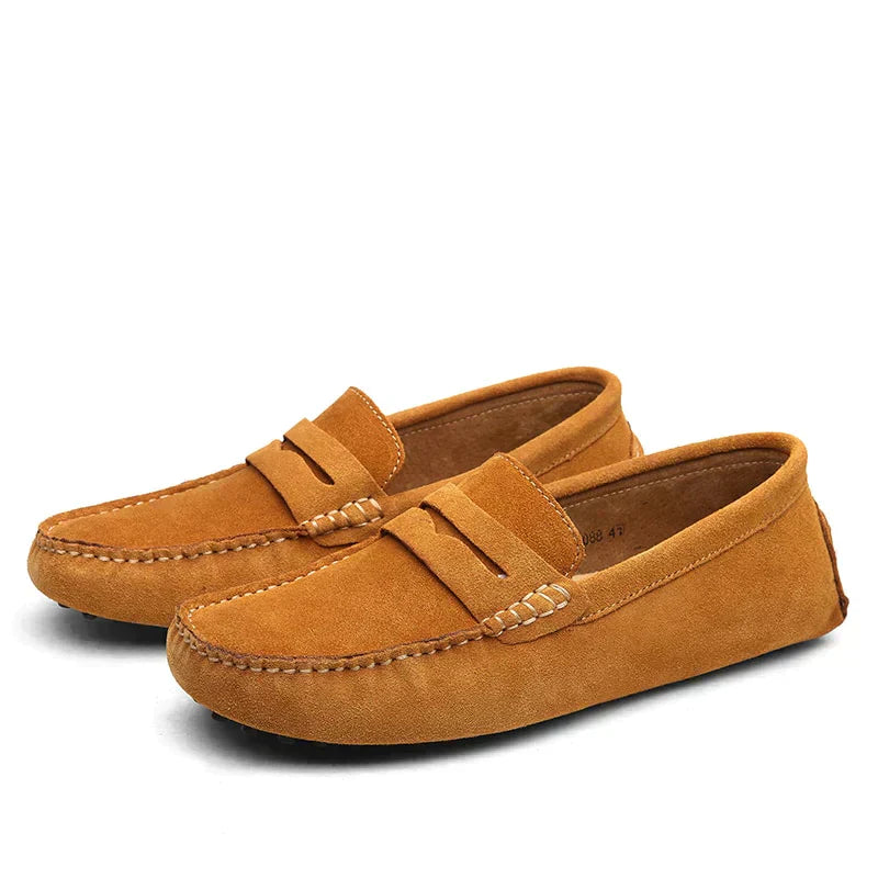 Savio Men's Suede Loafers | Italian Style, Comfortable Fit 2