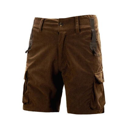 Sebas Men's Cargo Shorts with Flap Pockets and Knee-Length Cut 3