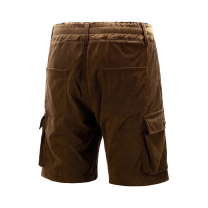 Sebas Men's Cargo Shorts with Flap Pockets and Knee-Length Cut 4