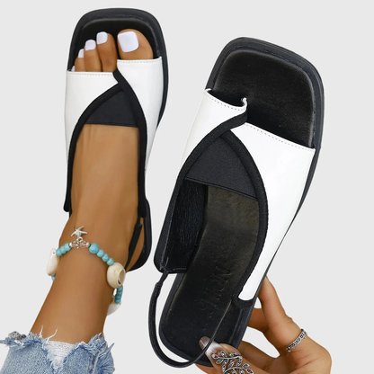 Selina Women’s Sandals with Contrast Straps for Stylish Summer Comfort 0