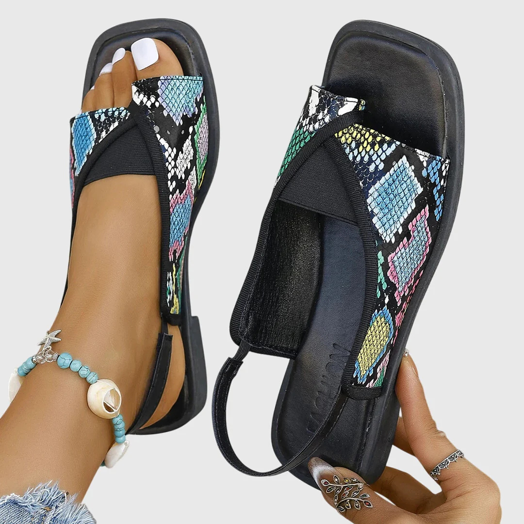 Selina Women’s Sandals with Contrast Straps for Stylish Summer Comfort 2