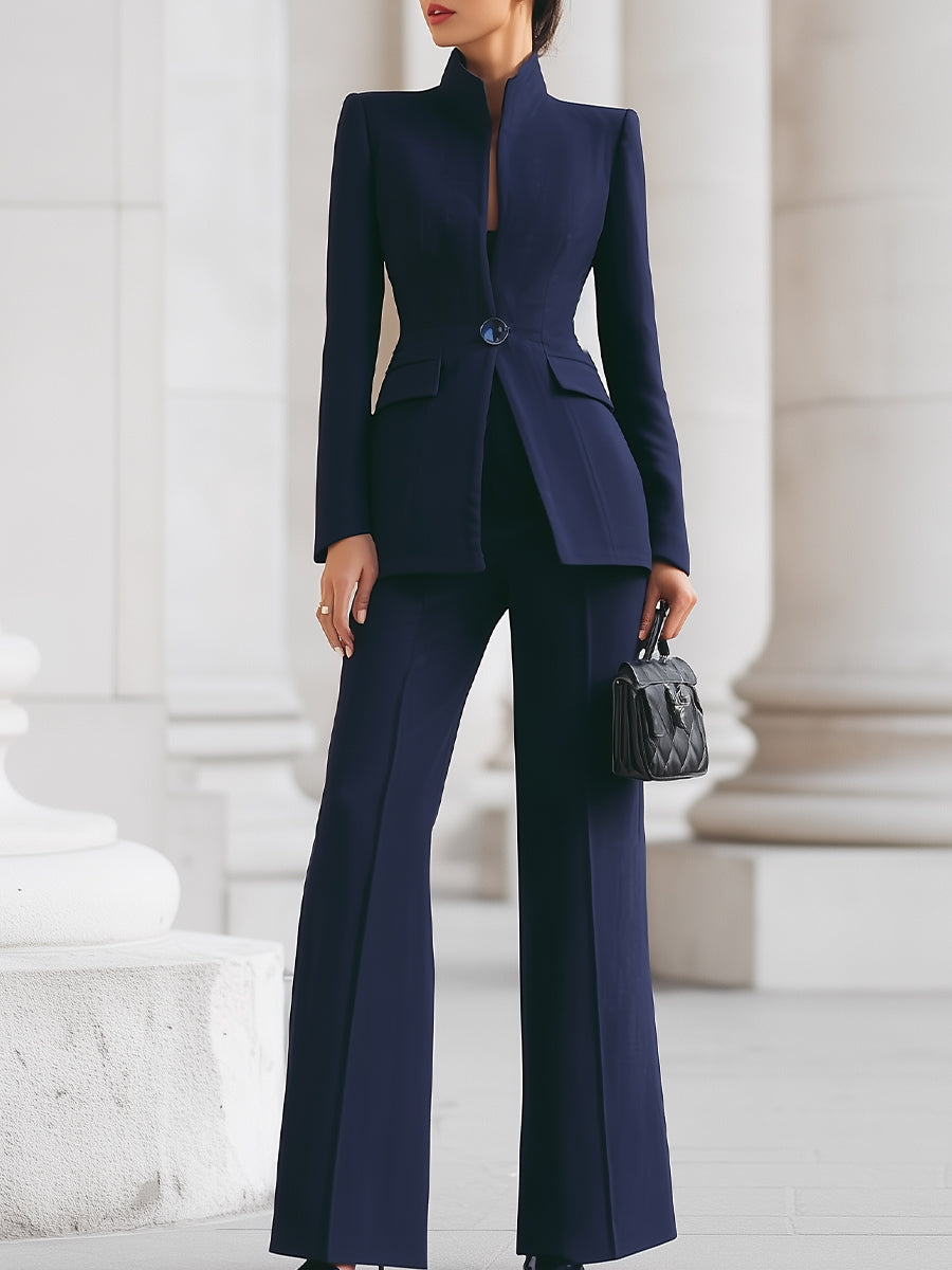 Sharie Women’s Suit with Tailored Blazer and Structured Trouser Design 0