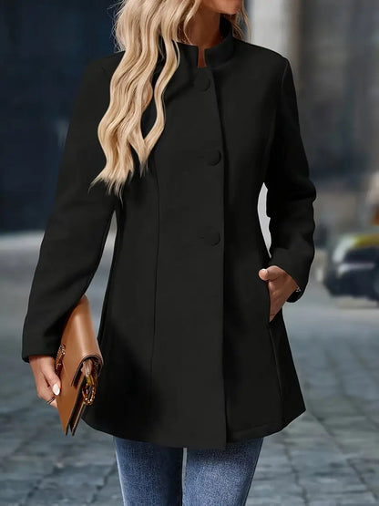 Sierra Women’s Coat with Button Closure and Long Sleeves for Winter Warmth 7