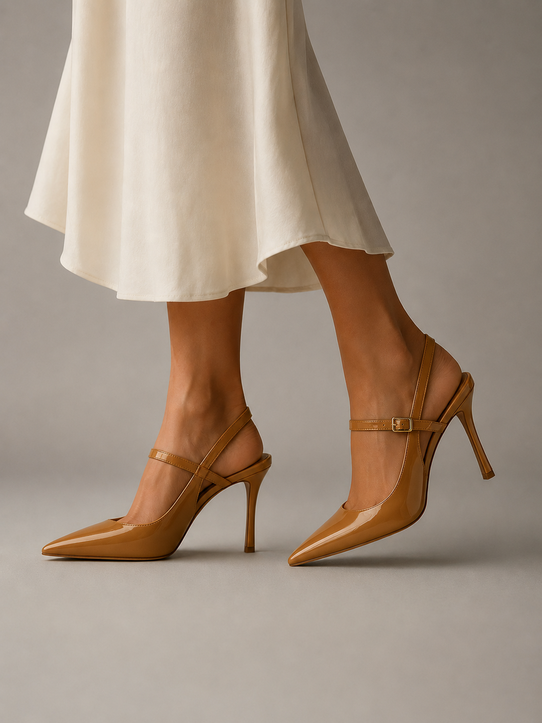 Sleek Women’s Slingback Heels with Buckle Strap Design and Elegant Silhouette 2