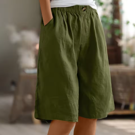 Soleil Women’s Casual Shorts with Lightweight Breathable Fabric and Relaxed Fit 0