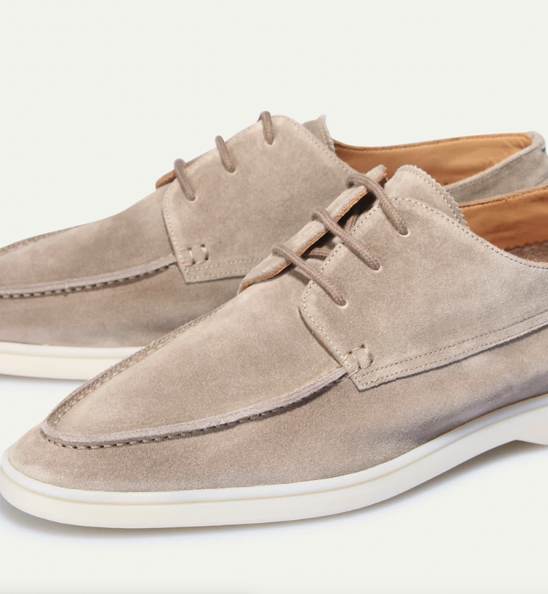 Soren Men's Suede Loafers | Textured Lace-Up Design, Casual Elegance 5