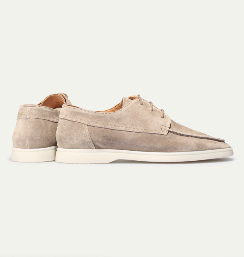Soren Men's Suede Loafers | Textured Lace-Up Design, Casual Elegance 6