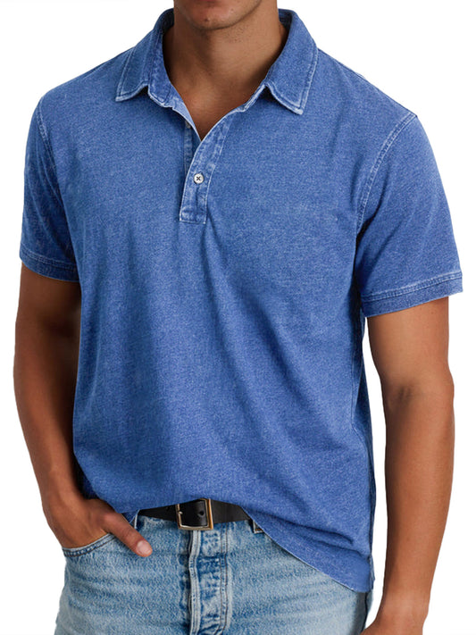 Spencer Men’s Polo Shirt with Crisp Collar and Tailored Silhouette 0
