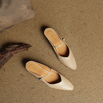 Tanya Women’s Slippers with Slip-On Design and Open Heel 4