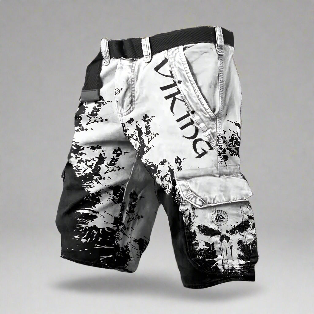 Tyler Men’s Shorts with Structured Silhouette and Bold Pattern 0