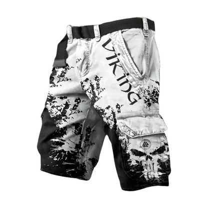 Tyler Men’s Shorts with Structured Silhouette and Bold Pattern 1