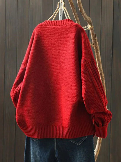 Vera Women's Oversized Cardigan Sweater | Cozy Cable-Knit, Relaxed Fit 2