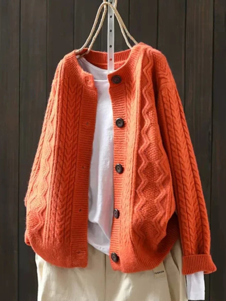 Vera Women's Oversized Cardigan Sweater | Cozy Cable-Knit, Relaxed Fit 4