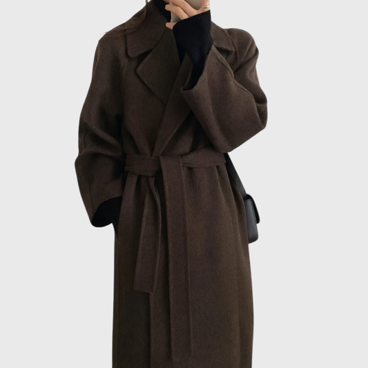 Vera Women’s Wool Coat with Tailored Fit and Warm Insulation 0