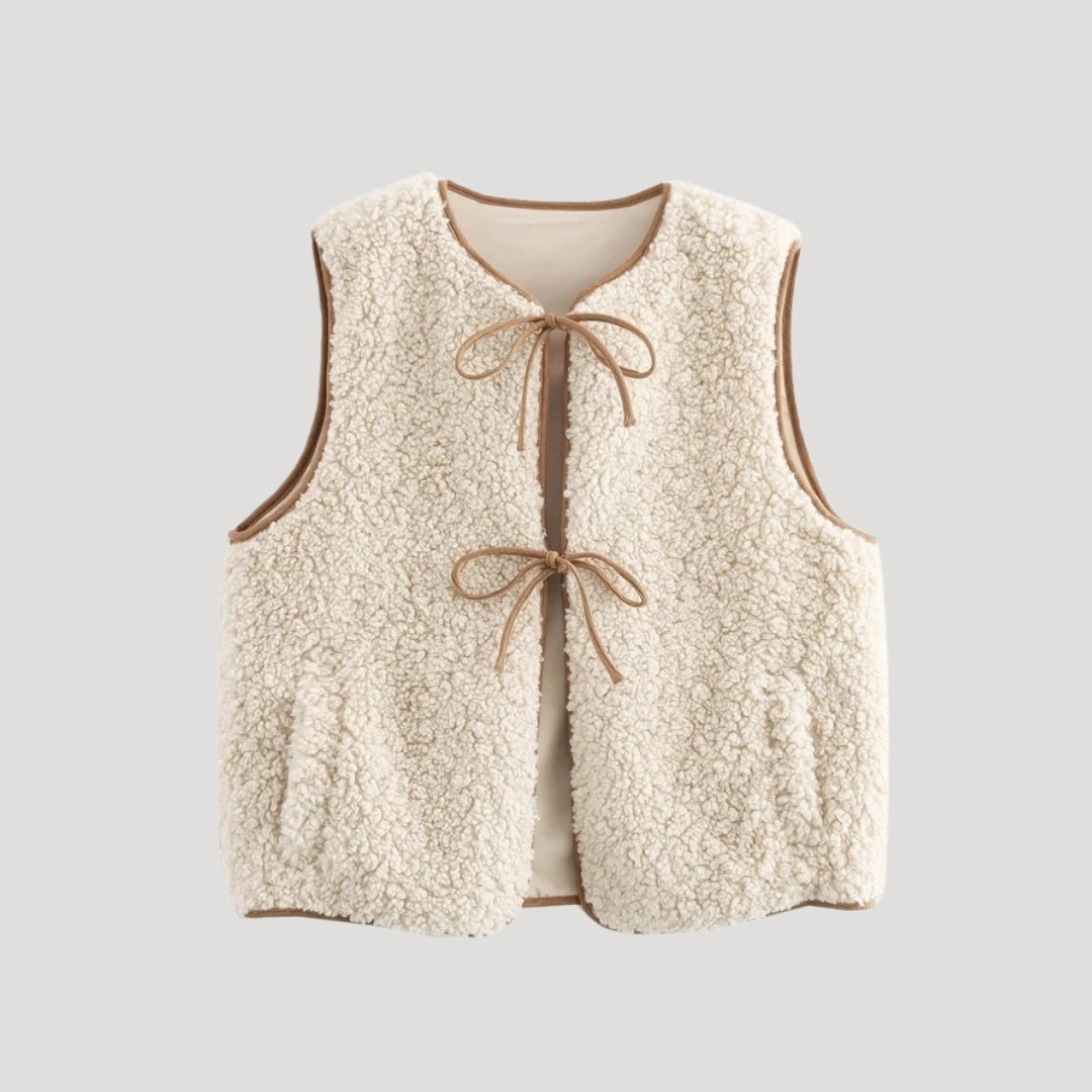 Viva Women’s Vest with Adjustable Tie Front and Lightweight Design 0