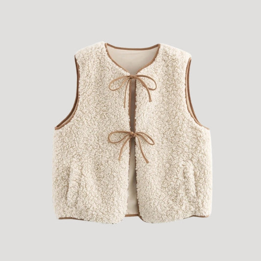 Viva Women’s Vest with Adjustable Tie Front and Lightweight Design 0