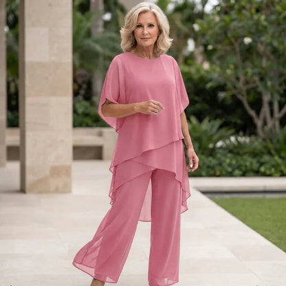 Vivid Women's Two Piece Pants Set with Draped Palazzo Pants and Coordinated Top 10
