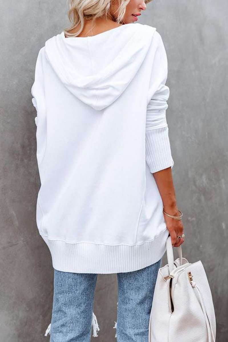 Waverly Women's Oversized Henley Pullover Hoodie | Snap-Button Placket, Relaxed Fit 2