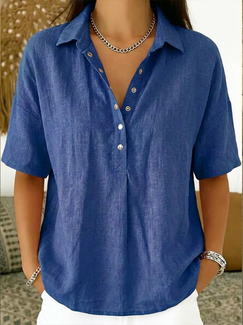 Waverly Women's Shirt with Button-Up Collar and Relaxed Fit 2