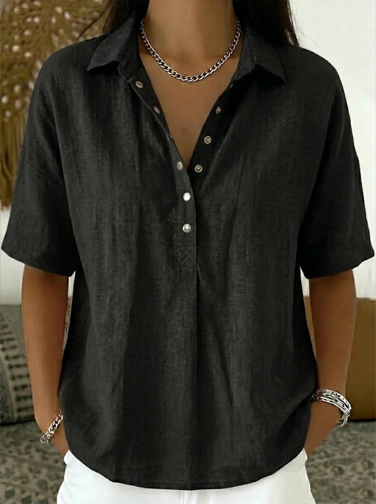 Waverly Women's Shirt with Button-Up Collar and Relaxed Fit 6