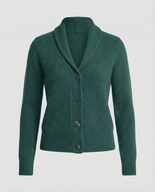 Willa Women’s Cardigan Sweater with Lapel Collar and Button Front Closure 0