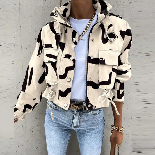 Wren Women's Cropped Bomber Jacket | Lightweight Urban Streetwear 0