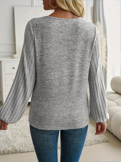 Zara Women's Sweater | Soft Breathable Fabric, Lantern Sleeve Design 3